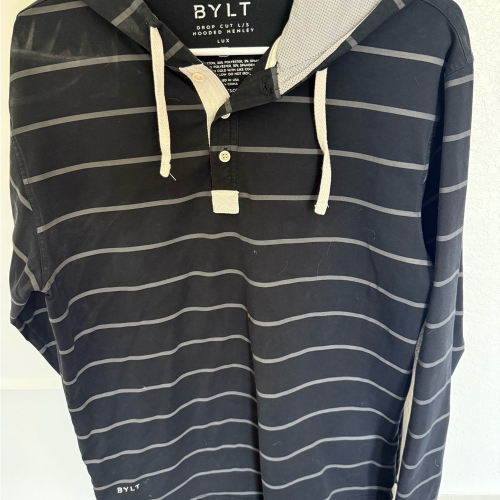 BYLT Basics Black and Gray Sweatshirt